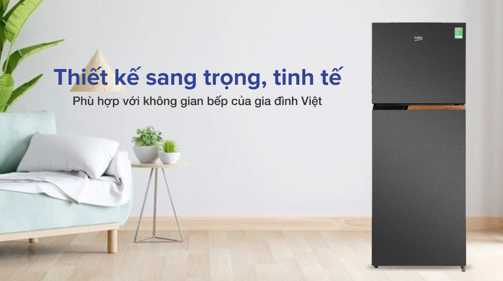 Tủ lạnh Beko Inverter 375 lít RDNT401I50VK - Thiêt kế sang trọng hiện đại