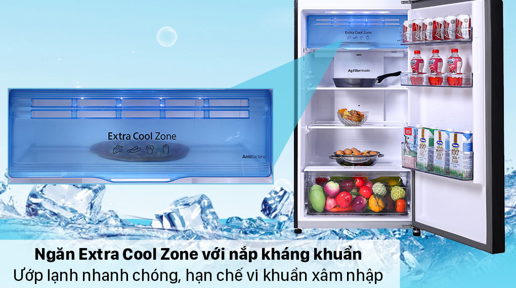 Tủ lạnh Panasonic Inverter 366 lít NR-TL381VGMV - Ngăn Extra Cool Zone