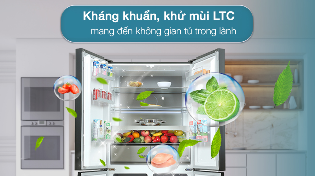 Tủ lạnh Beko Inverter 553 lít GNO51651KVN - Công nghệ khử khuẩn