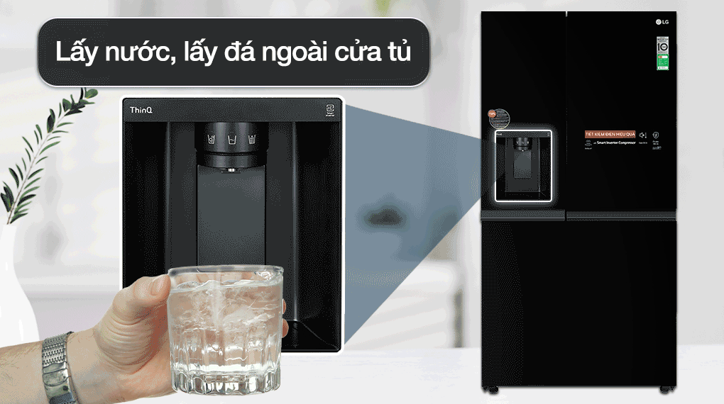 Tủ lạnh LG Inverter 635 Lít GR-D257WB - Tiện ích