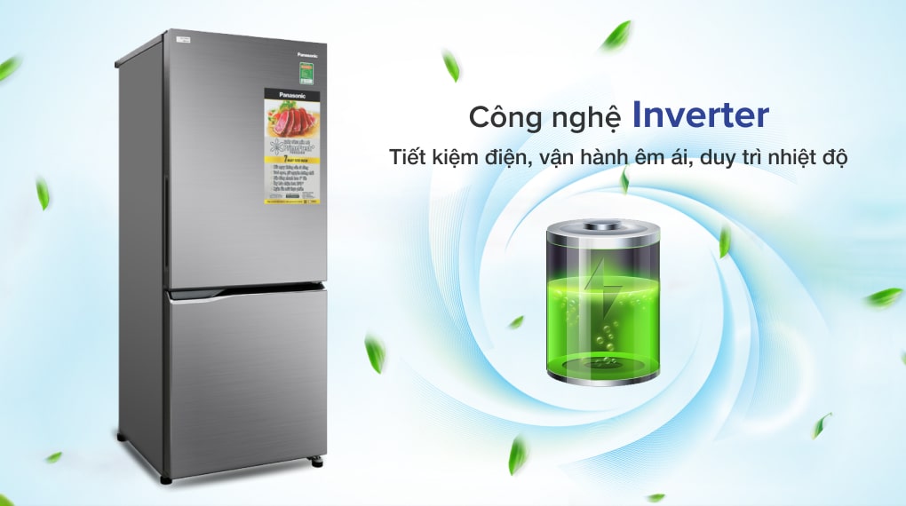 Tủ lạnh Panasonic Inverter 255 lít NR-BV280QSVN - Công nghệ Inverter tiết kiệm điện