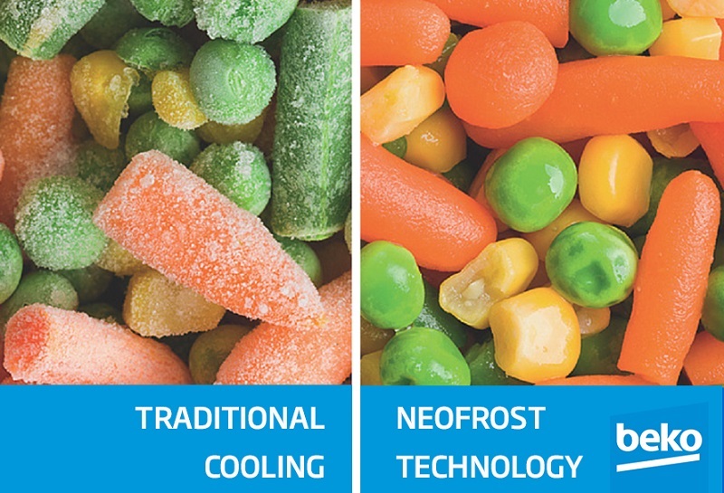 Công nghệ NeoFrost Technology làm lạnh đồng đều, hiệu quả