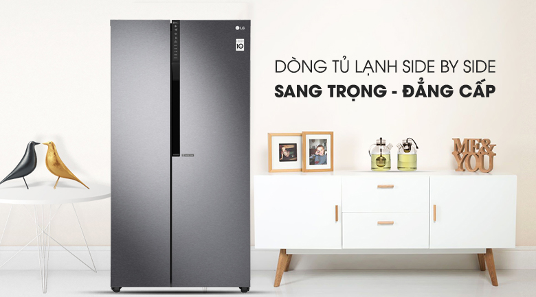 Tủ lạnh LG Inverter 613 lít GR-B247JDS - Thiết kế sang trong đẳng cấp