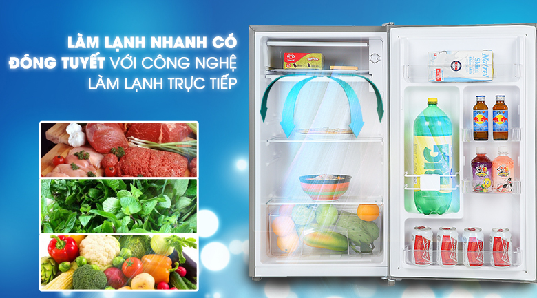 Hệ thống làm lạnh trực tiếp - Tủ lạnh Beko 93 lít RS9051P