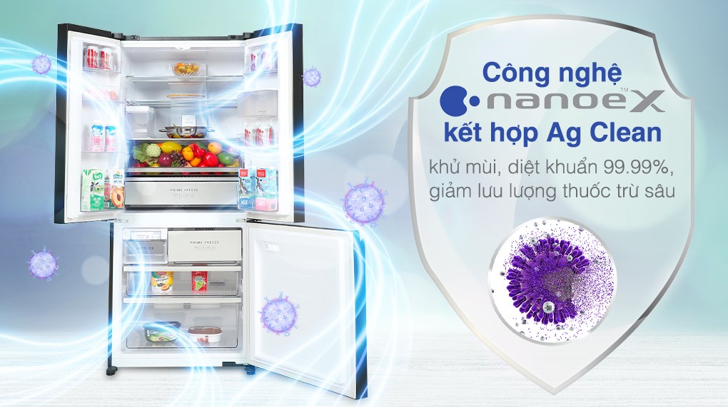 Tủ lạnh Panasonic Inverter 495 lít NR-CW530XMMV - Công nghệ khử khuẩn
