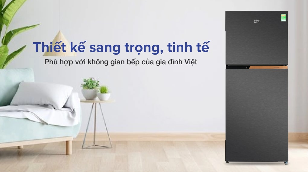 Tủ lạnh Beko Inverter 340 lít RDNT371I50VK - Thiết kế sang trọng 