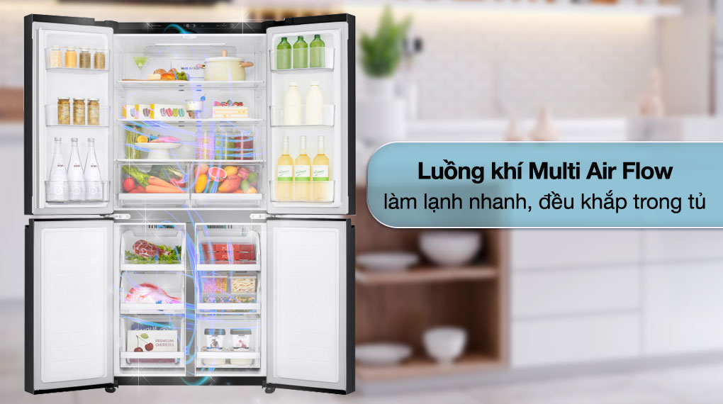 Làm lạnh hiệu quả - Tủ lạnh LG Inverter 535 Lít GR-B53MB