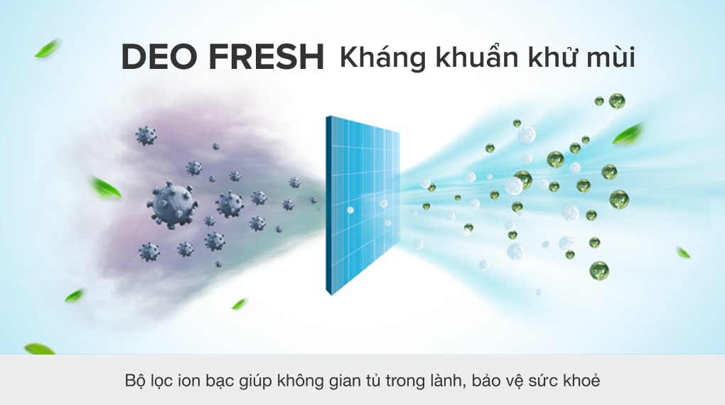 Tủ lạnh Aqua Inverter 292 lít AQR-B348MA(FB) - Công nghệ Deo Fresh