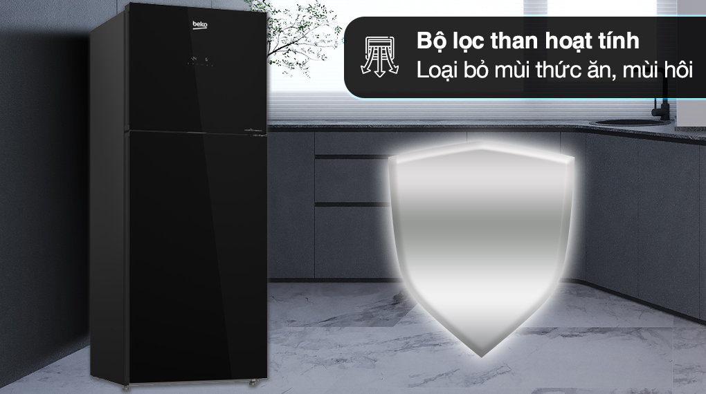 Tủ lạnh Beko Inverter 340 lít RDNT371E50VZHFSGB