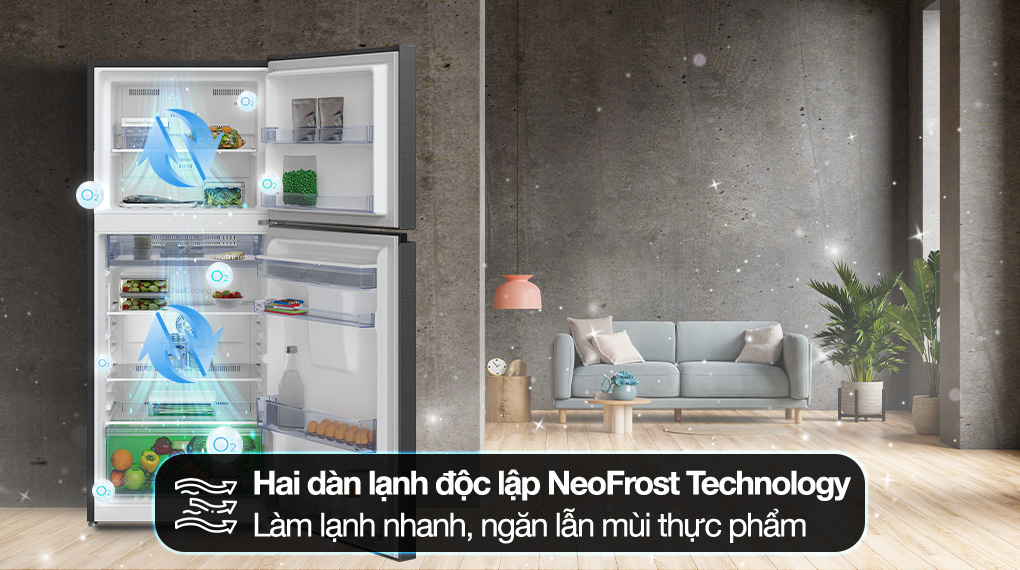 Tủ lạnh Beko Inverter 340 lít RDNT371I50VDHFSK - Công nghệ làm lạnh