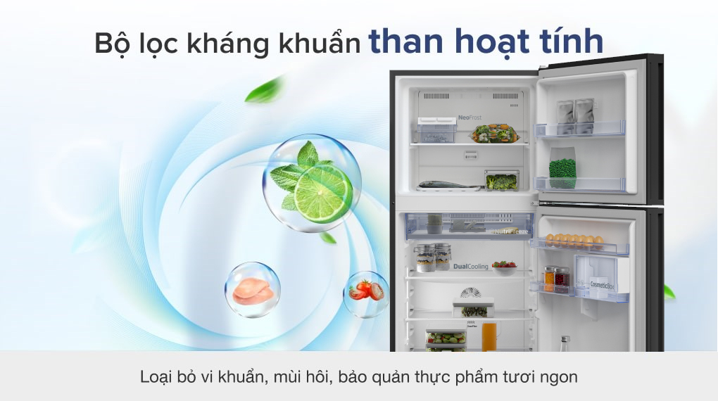 Tủ lạnh Beko Inverter 375 lít RDNT401E50VZHFSGB - Công nghệ kháng khuẩn khử mùi