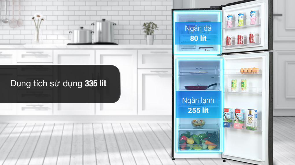 Tủ lạnh LG Inverter 335 lít GN-M332BL - Dung tích