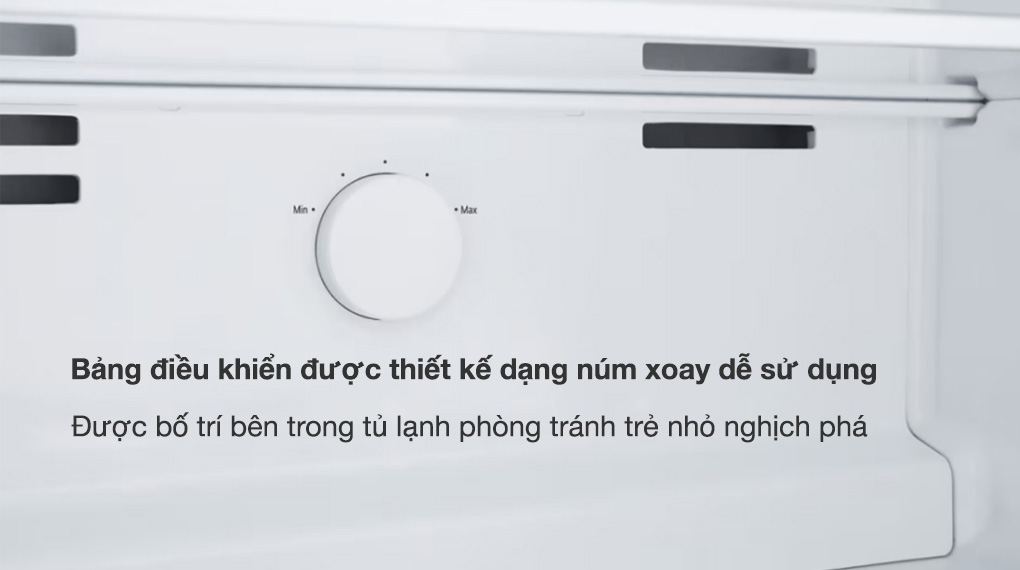 Tủ lạnh LG Inverter 395 lít GN-B392BG - Điều khiển núm vặn dễ sử dụng và được bố trí bên trong tủ