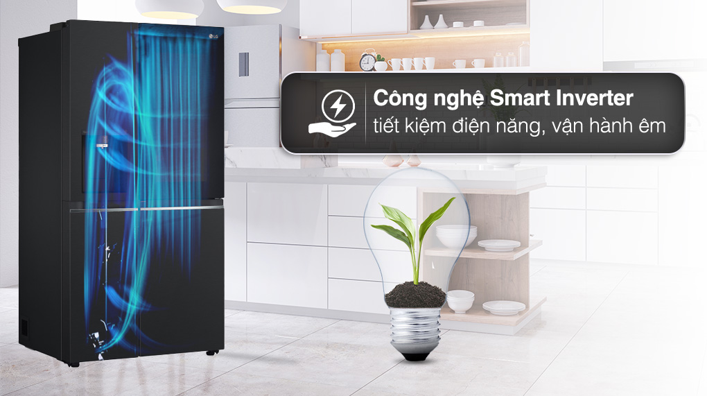 Tủ lạnh LG Inverter 635 Lít Side By Side InstaView Door-in-Door GR-X257BL - Smart Inverter