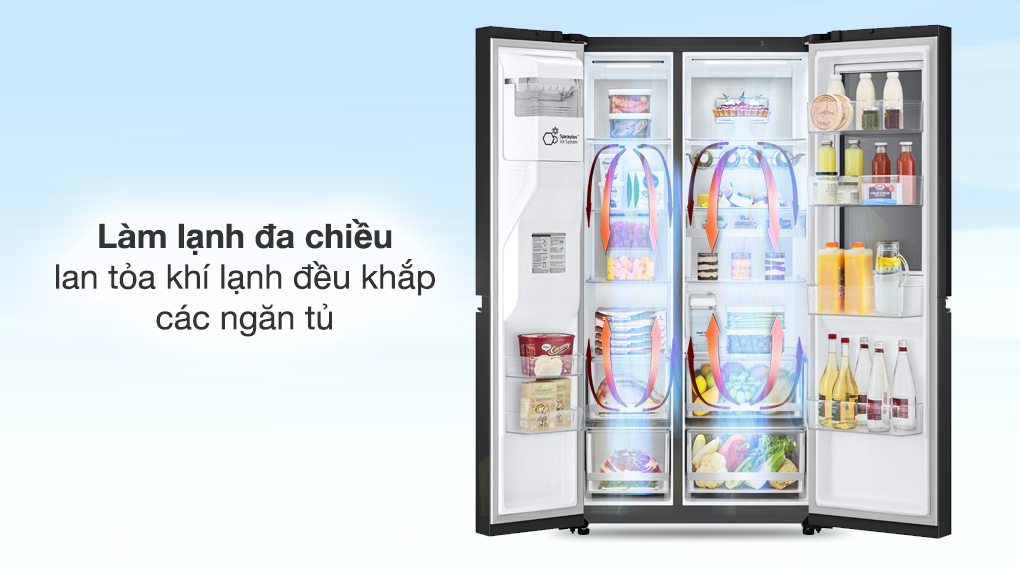 Tủ lạnh LG Inverter 635 Lít Side By Side InstaView Door-in-Door GR-X257BL - Công nghệ làm lạnh + Công nghệ bảo quản thực phẩm