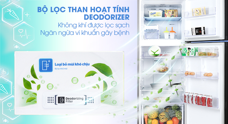 Tủ lạnh Samsung Inverter 299 lít RT29K5532BY/SV - Bộ lọc