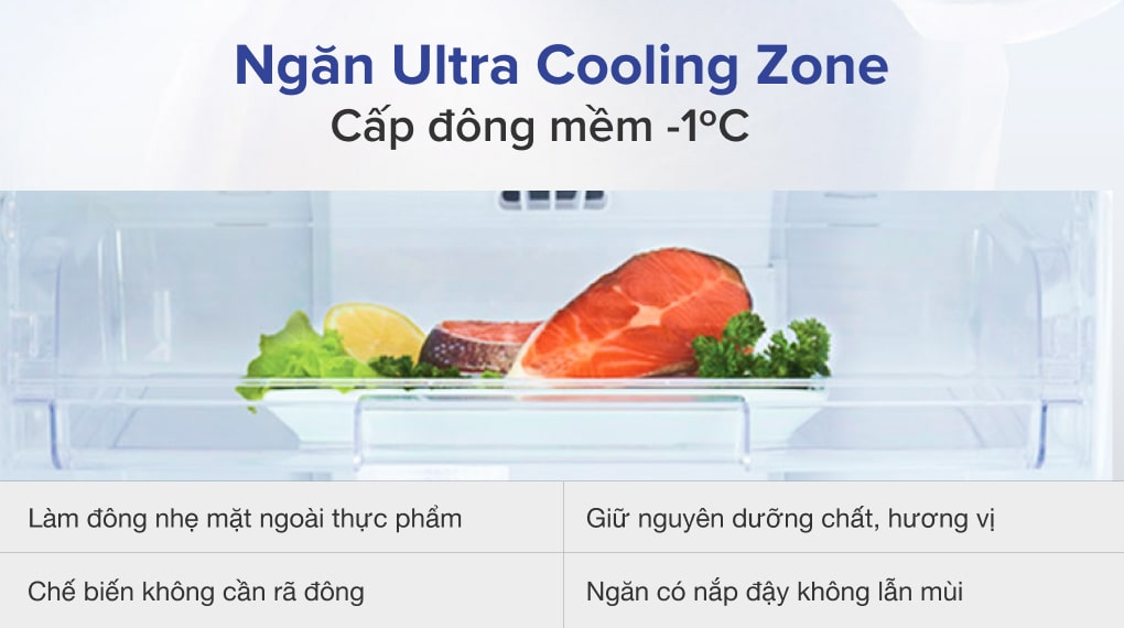 Tủ lạnh Toshiba Inverter 249 lít GR-RT325WE-PMV(06)-MG - Ngăn Ultra Cooling Zone