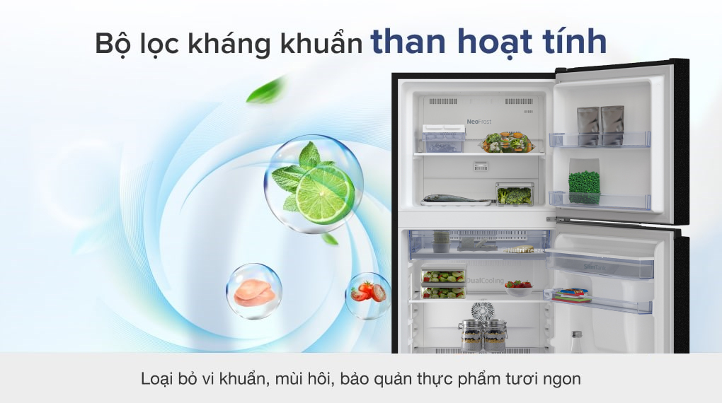 Tủ lạnh Beko Inverter 340 lít RDNT371E50VZDHFSU - Công nghệ kháng khuẩn khử mùi