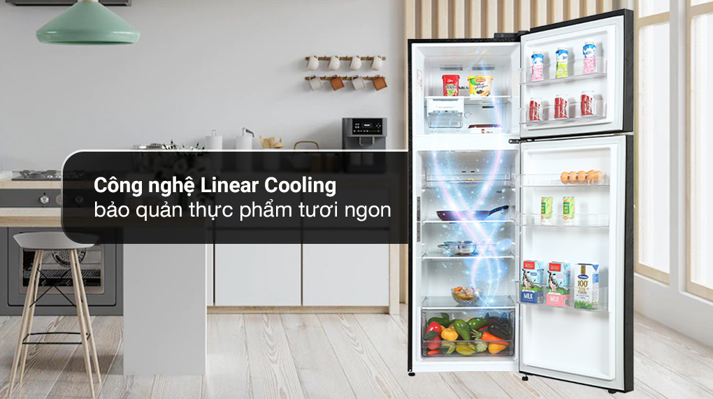 Tủ lạnh LG Inverter 335 lít GN-M332BL - Công nghệ Linear Cooling