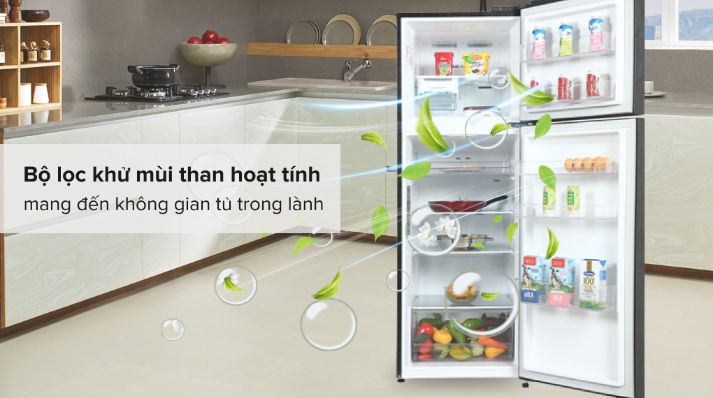 Tủ lạnh LG Inverter 335 lít GN-M332BL - Bộ lọc khử mùi than hoạt tính