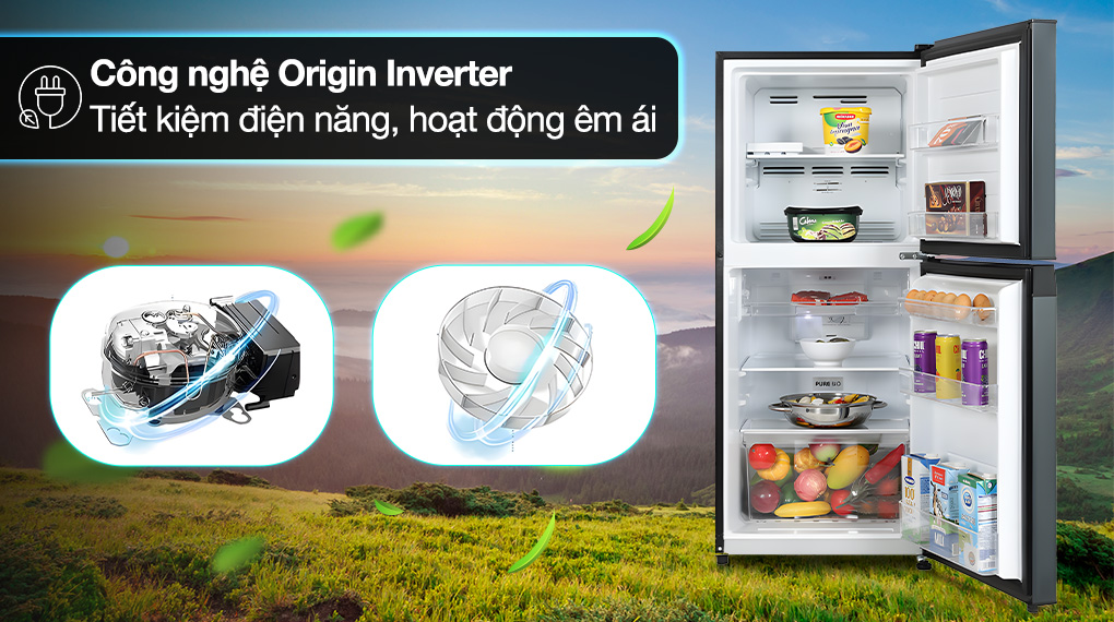 Tủ lạnh Toshiba Inverter 180 lít GR-RT234WE-PMV(52) - Công nghệ tiết kiệm điện