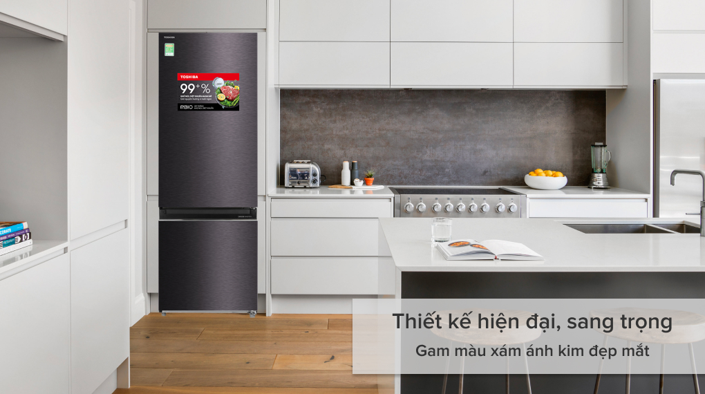 Tủ lạnh Toshiba Inverter 325 lít GR-RB410WE-PMV(37)-SG - Thiết kế hiện đại