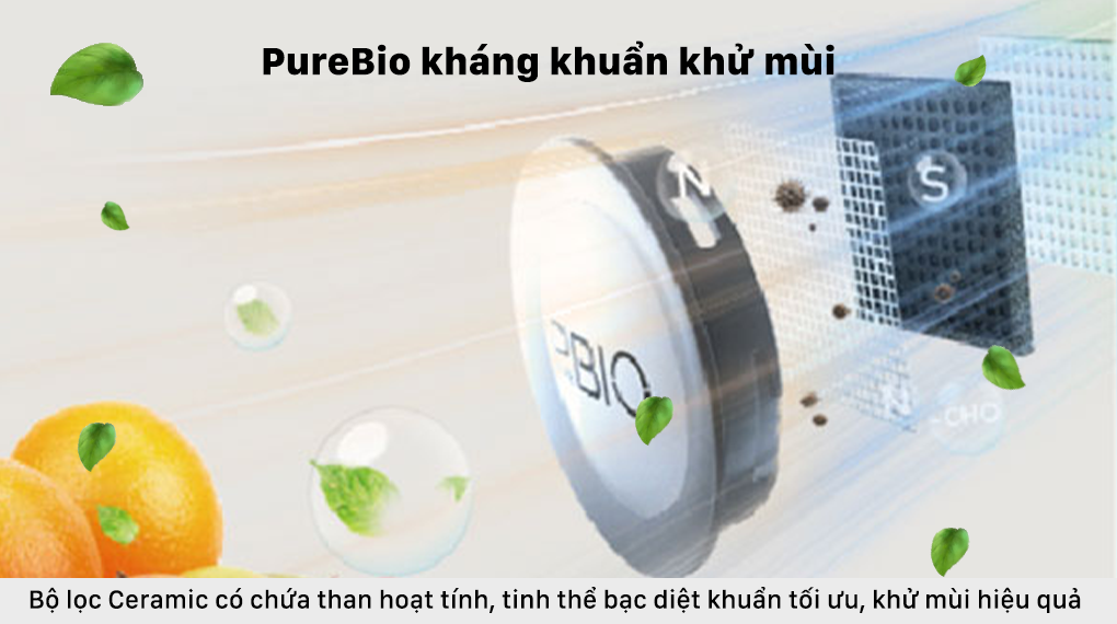 Tủ lạnh Toshiba Inverter 337 lít GR-RT435WE-PMV(06)-MG - Công nghệ PureBio