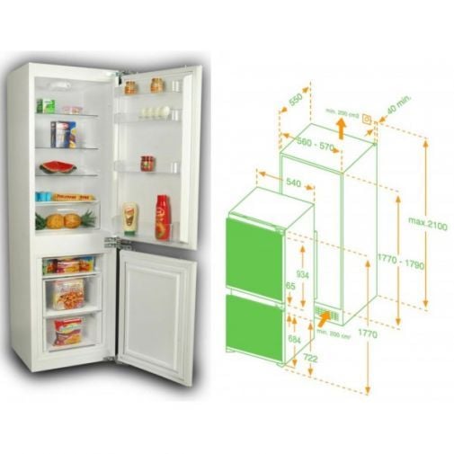 Tủ lạnh âm Hafele HF-BI60B 533.13.050 - hình 3