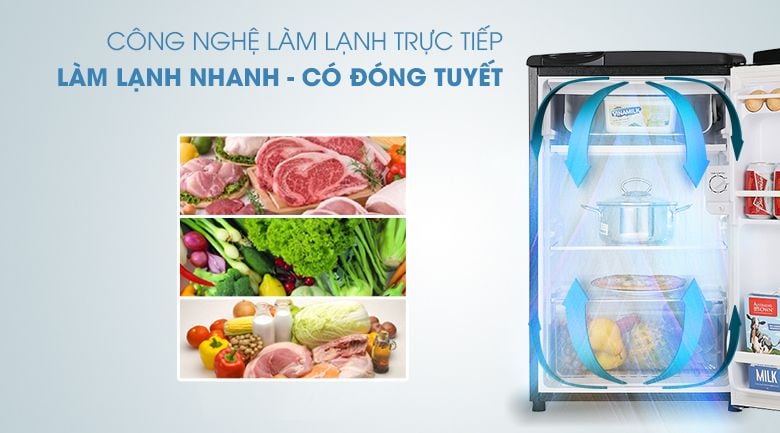 Tủ lạnh Aqua 90 lít AQR-D99FA (BS) - hình 3
