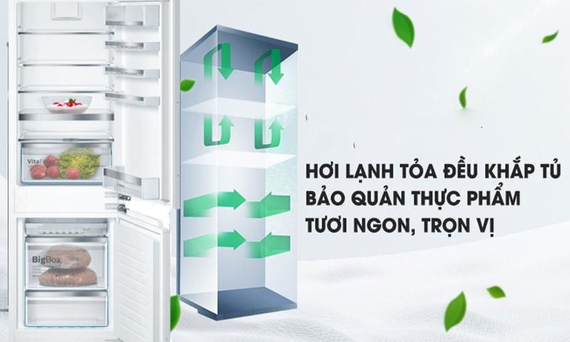 Tủ Lạnh Đơn 2 Cánh Lắp Âm Bosch KIN86AF31K - hình 2