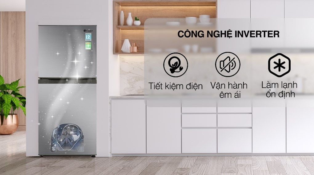 Tủ lạnh Casper Inverter 200 lít RT-215VS - hình 2
