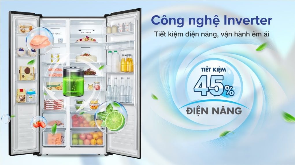 Tủ lạnh Casper Inverter 551 lít RS 575VBW - hình 3