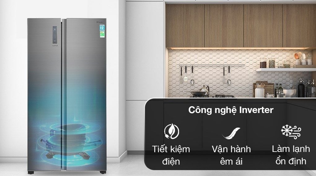 Tủ lạnh Casper Inverter 552 lít RS-570VT - hình 3