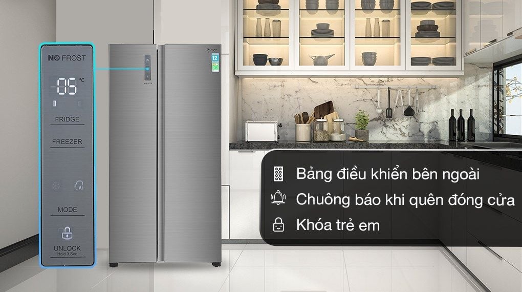Tủ lạnh Casper Inverter 552 lít RS-570VT - hình 5