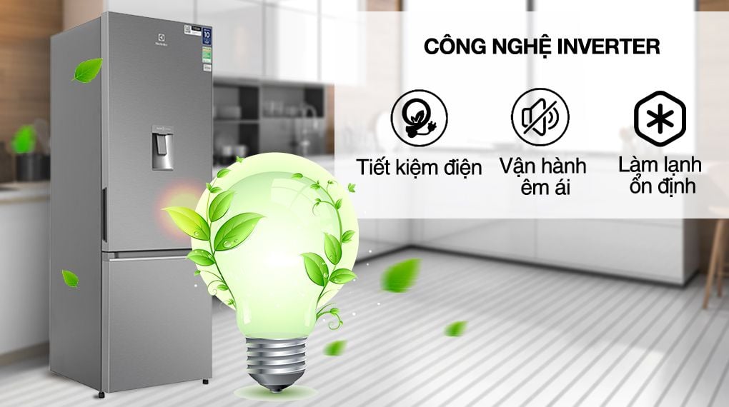 Tủ lạnh Electrolux EBB3742K-A - Inverter 335 lít - hình 3