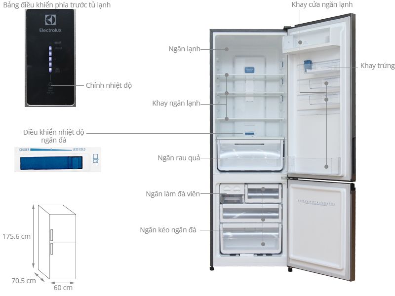 Tủ Lạnh Electrolux EBE3500AG - hình 1
