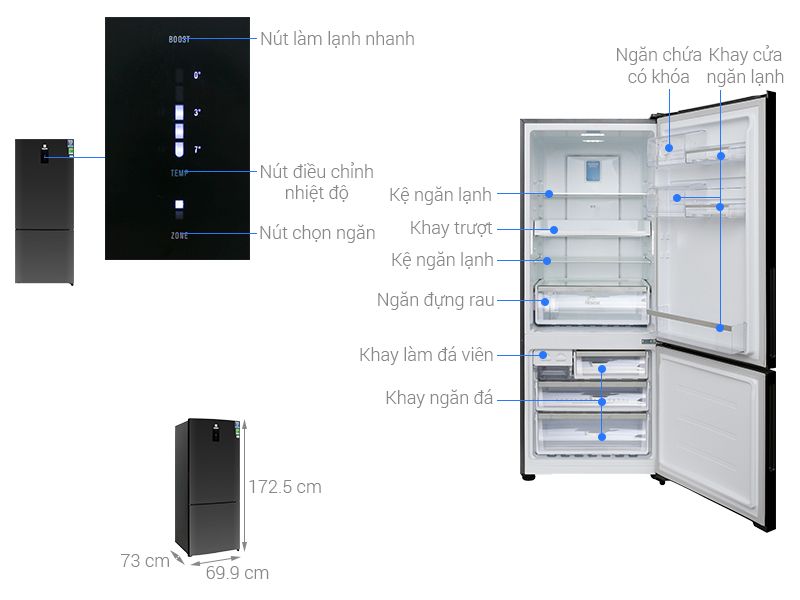 Tủ Lạnh Electrolux EBE4502BA - hình 1