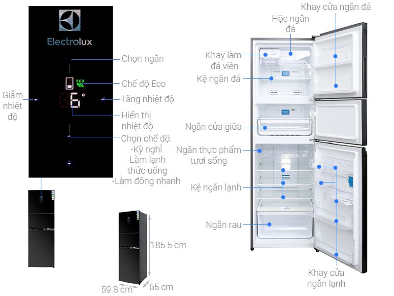 Tủ Lạnh Electrolux EME3500BG - hình 1
