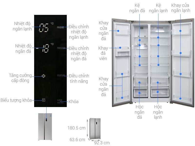 Tủ Lạnh Electrolux ESE5301AG-VN - hình 1