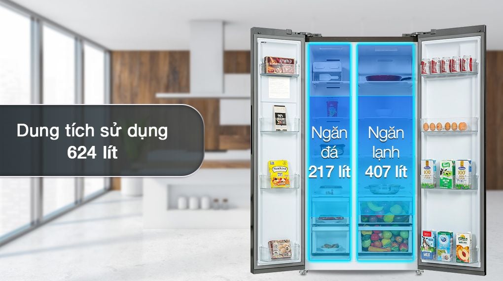 Tủ lạnh Electrolux ESE6600A-AVN - 624 lít - hình 2