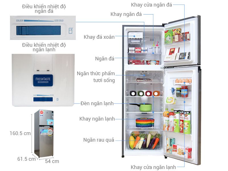Tủ Lạnh Electrolux ETB2600MG - hình 1