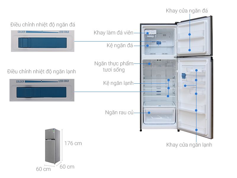 Tủ Lạnh Electrolux ETB3500MG - hình 1