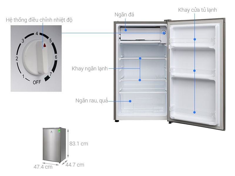 Tủ Lạnh Electrolux EUM0900SA - hình 1