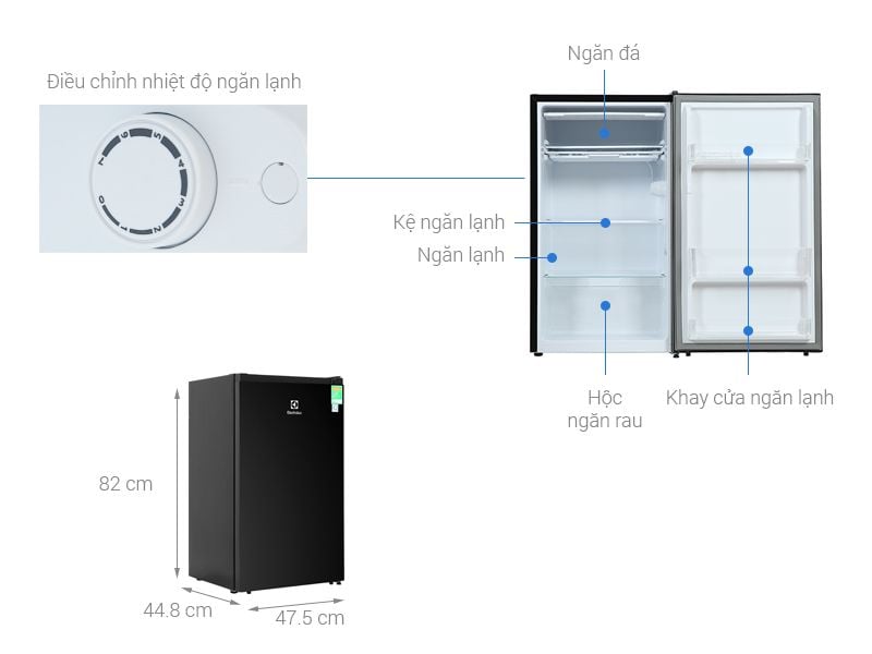 Tủ lạnh Electrolux EUM0930BD-VN - 94 lít - hình 1