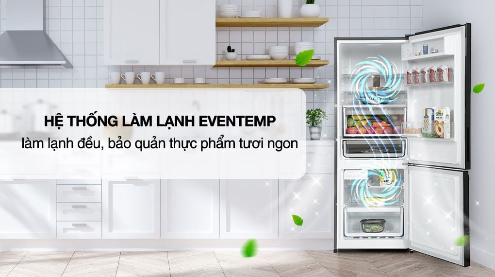 Tủ lạnh Electrolux Inverter 308 Lít EBB3402K-H - hình 4