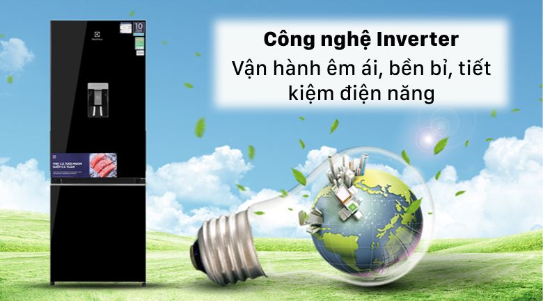Tủ lạnh Electrolux Inverter 308 lít EBB3442K-H - hình 3