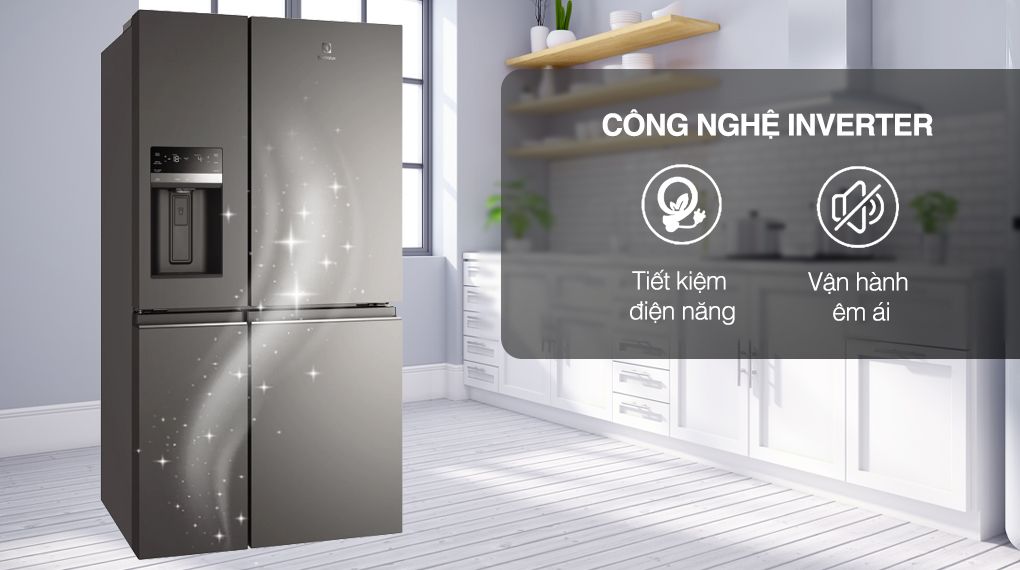 Tủ Lạnh Electrolux Inverter 4 cửa EQE6879A-B - hình 4