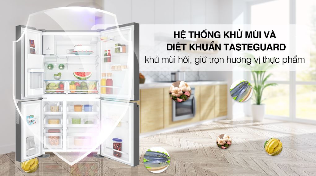Tủ Lạnh Electrolux Inverter 4 cửa EQE6879A-B - hình 5