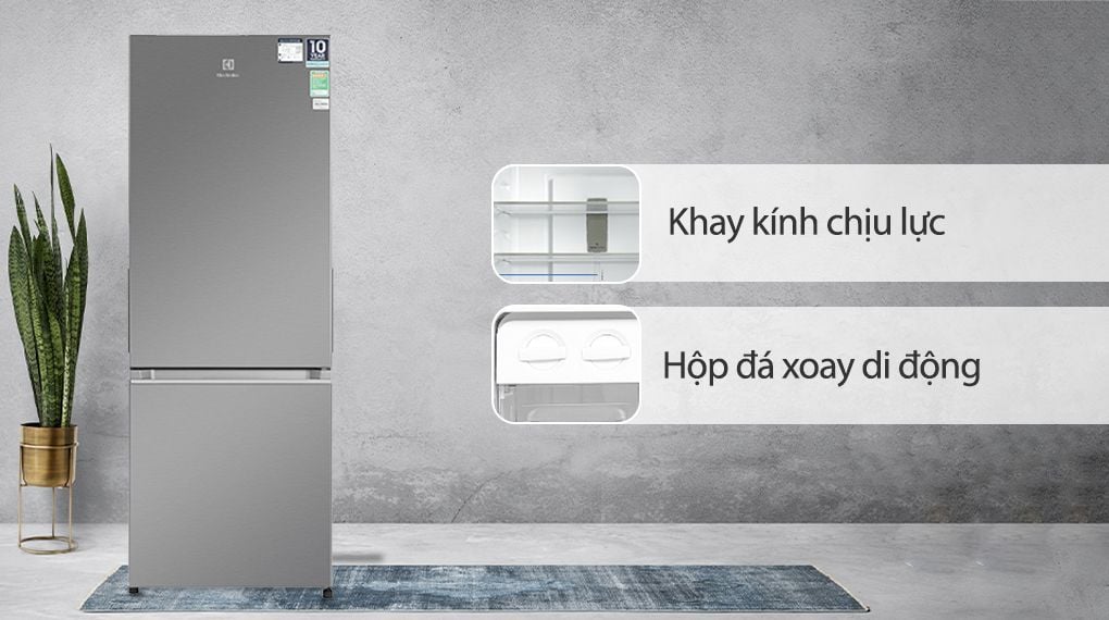 Tủ lạnh Electrolux Inverter EBB3402K-A 308 Lít - hình 5