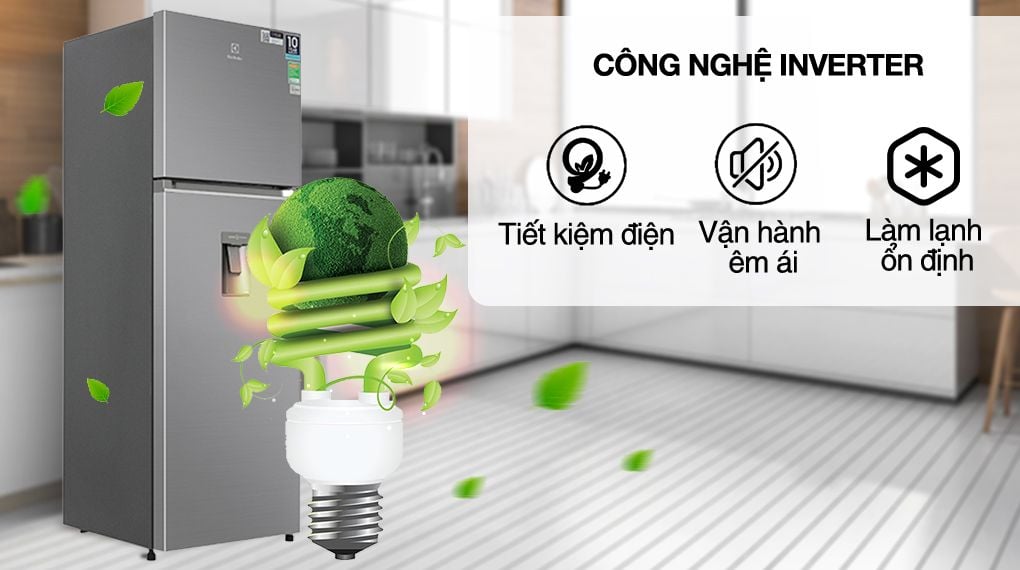 Tủ lạnh Electrolux Inverter ETB3740K-A 341 Lít - hình 3